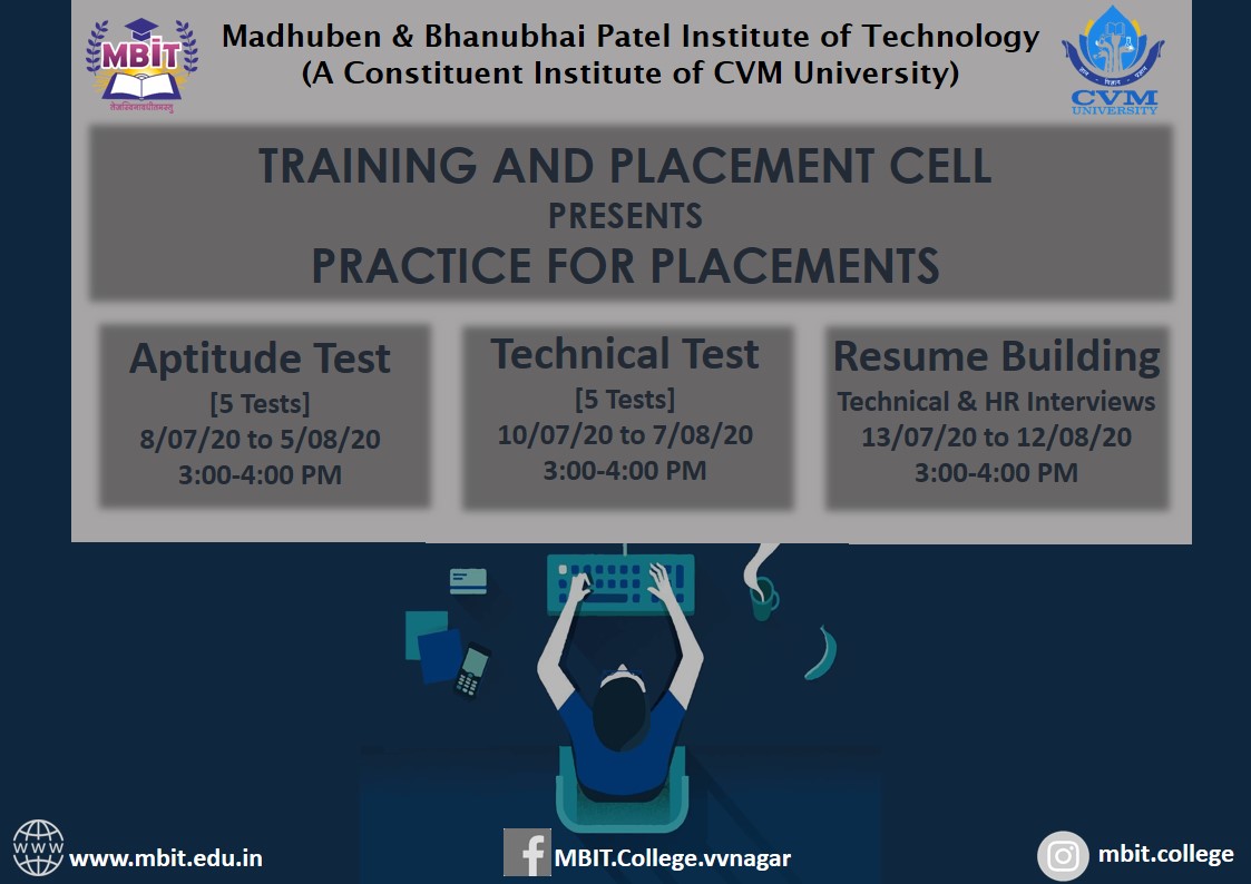 Training and Placement Cell MBIT Organized “Mock Tests and Interviews”