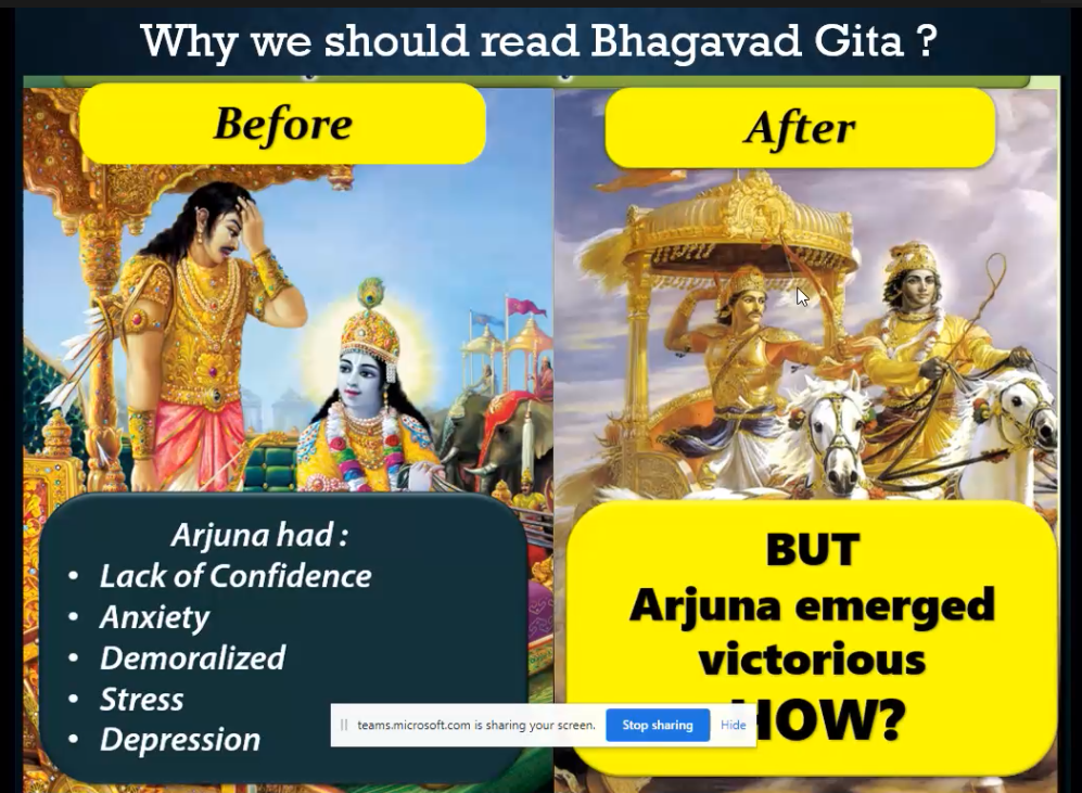 AICTE & CVMU Sponsored Webinar, “BHAGAVAD GITA – Moralistic Guide of Life”