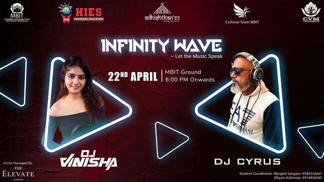 HIES OVERSEAS & CVMU Sponsored “INFINITY WAVE: LET THE MUSIC SPEAK” 22nd April 2022