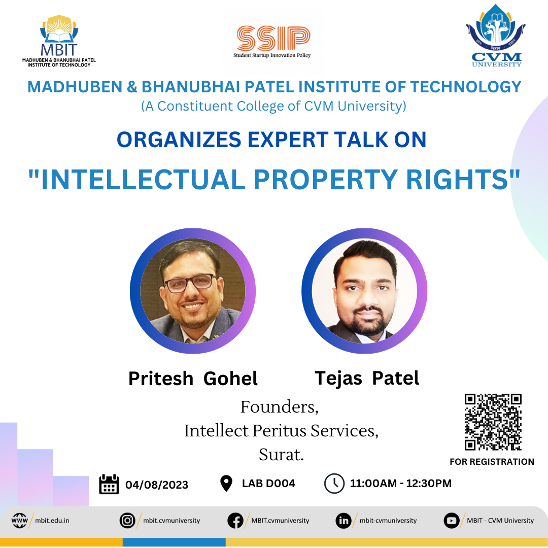 Expert talk on Intellectual Property Rights