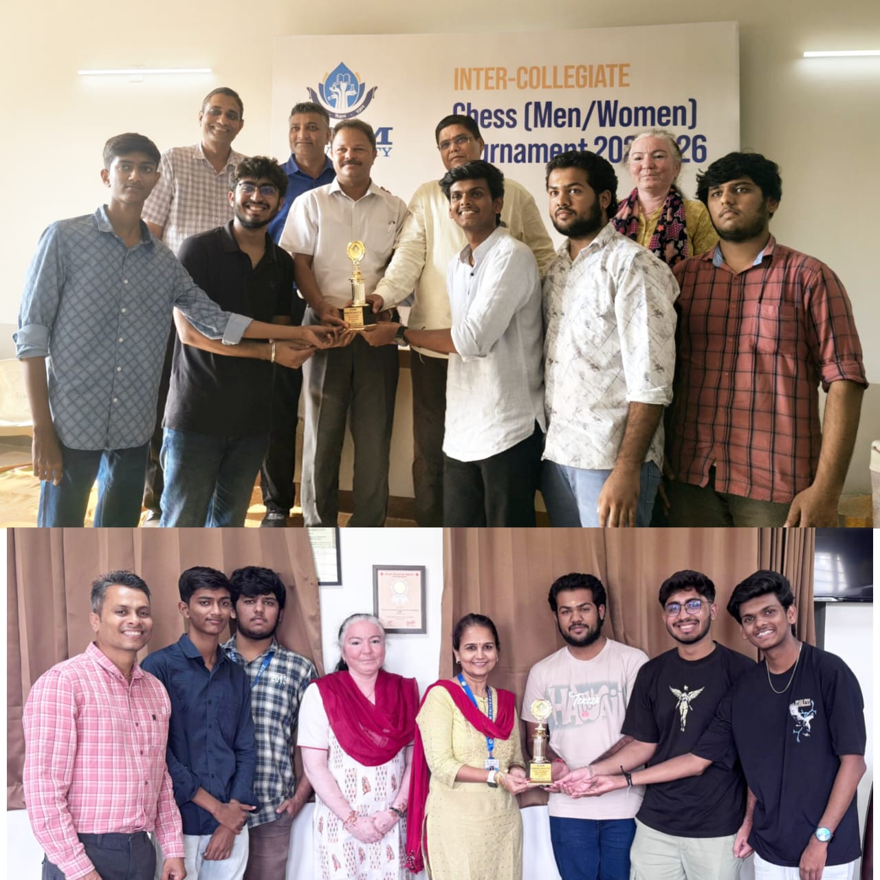 Student’s Achievement in CVMU Inter Collegiate Chess Tournament (Men) 2025–26